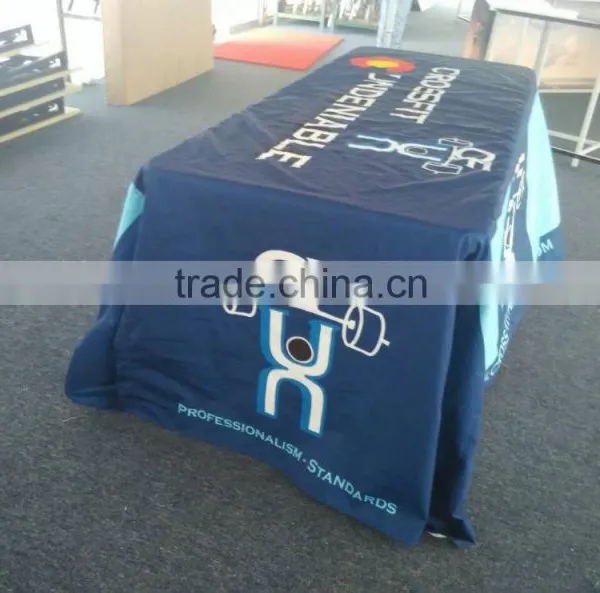 Customized Size Digital Printing Draped Table Cloth Advertising photo-6