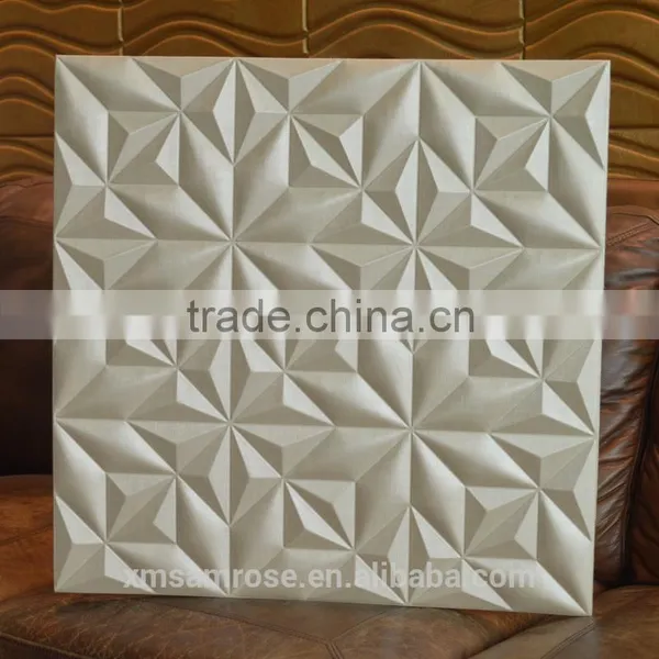 Promotion Design 3D Faux Leather Wall Panel Wave Panel (Energy Stone) photo-4