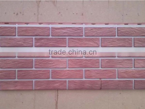Faux Stone Brick Exterior Wall Panel Plastic Wall Siding photo-2