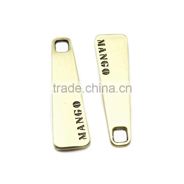 Bag Parts Custom Logo Metal Zipper Puller Sliders photo-3