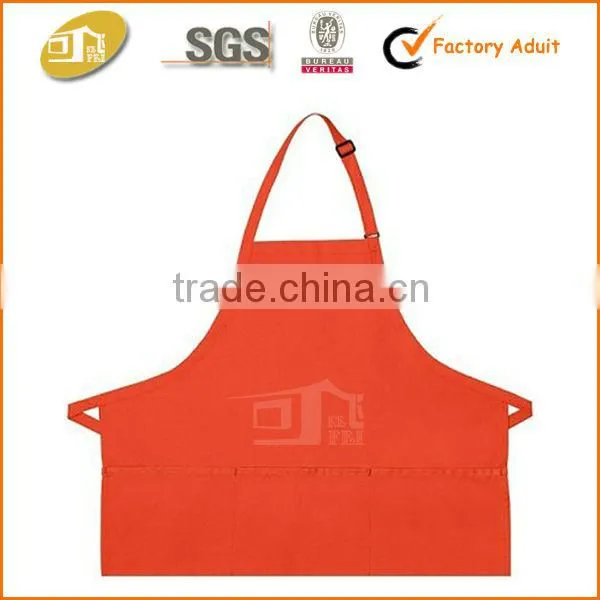 Three Pouch Pocket Cotton Restaurant Apron photo-4