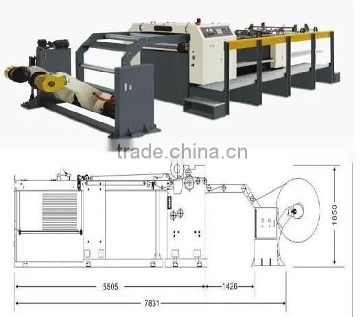 Servo Series High Speed 300m/min Kraft Paper Roll Cutting Machine photo-2