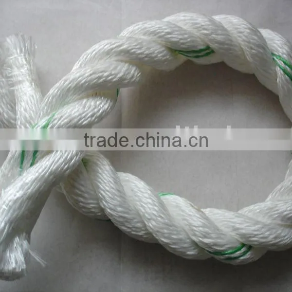White With Green Fleck Twisted Rope