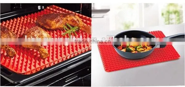 Non-stick Silicone Rubber Baking Mat Sheet Set Microwave Induction Oven Suitable photo-5