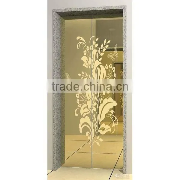 304 Luxury Etched Pattern Stainless Steel Elevator Door Decoration photo-5