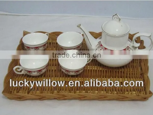 Willow Bread Basket Willow Basket Tray for Storage