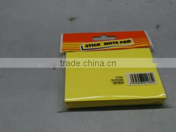 100 Sheet 3x2 Inch Paper Fluorescence Sticky Note Pad photo-6