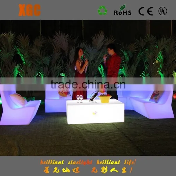 High Grade PE Plastic LED Table Party Table Outdoor Waterproof Led Table photo-2
