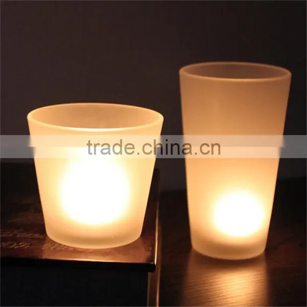 Rose Candle Holder Set of Two Frosting Candles photo-3