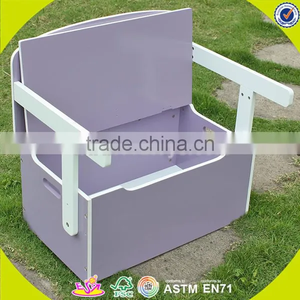 Wholesale Baby Wooden Storage Box Chair Cheap Kids Wooden Storage Box Chair Popular Children Wooden Storage Box W08G017A photo-6