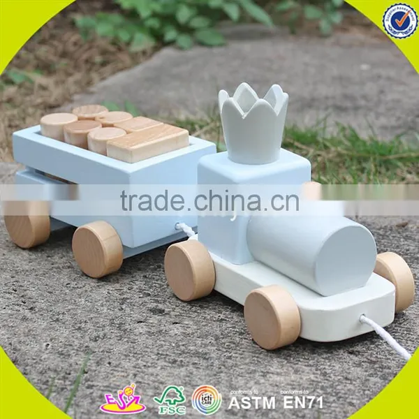 2017 Wholesale Wooden Pull Toys for Toddlers Funny Train Wooden Pull Toys for Toddlers Best Pull Toys for Toddlers W05C075 photo-4