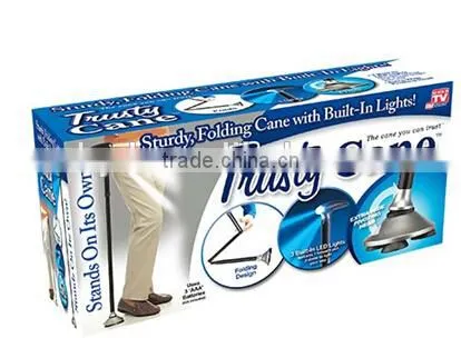 New Arrivel Foldable Aluminium Cane Walking Cane Trusty Cane With LED Light photo-3