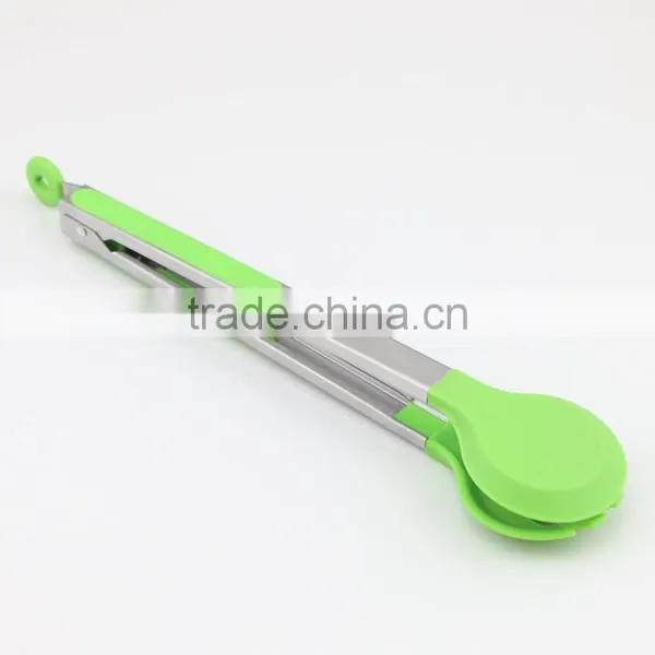 12 Inch Slide Lock Salad Tongs Proetct Your Hands photo-2