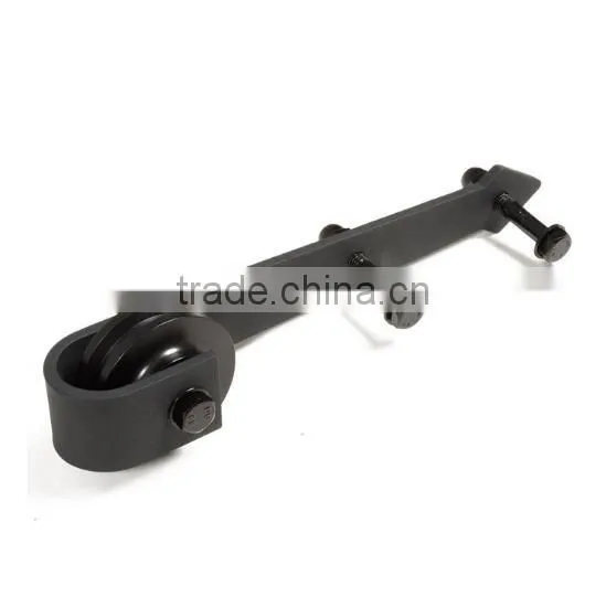 Antique Barn Door Hardware Horseshoe Sliding Door Hangers Track Roller Wheels photo-6
