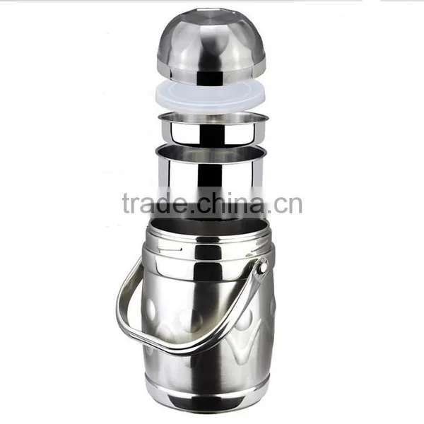 Detachable School&Office Use Lunch Box With Handle Office Use Stainless Steel Food Box photo-2