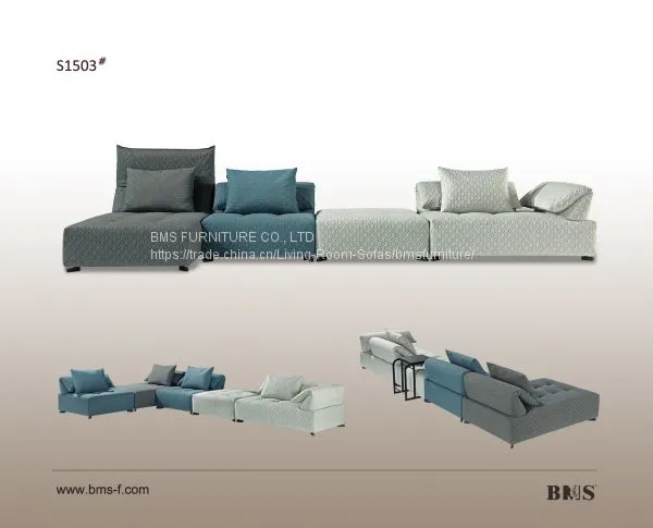 Functional large secionalbackrest many combination elegant sofa