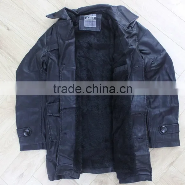 WOmen Leather Duster Coat photo-6