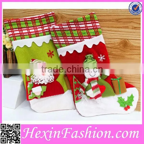 2014 New Style Best Selling Santa Snowman Christmas Stockings photo-5