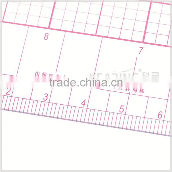Kearing Pattern Grading Garment Ruler With Protractor Inch / Metric Plastic Rulers#B-95 photo-3