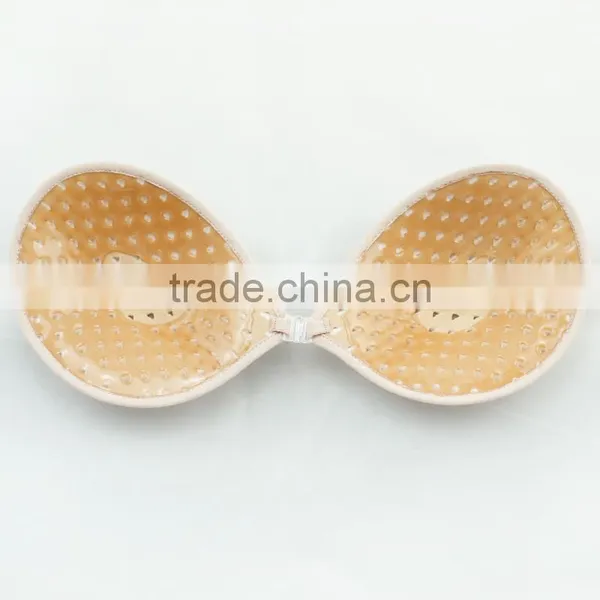Sexy and Comfortable Stealth Seamless Self Adhensive Fancy Lace Bra photo-2