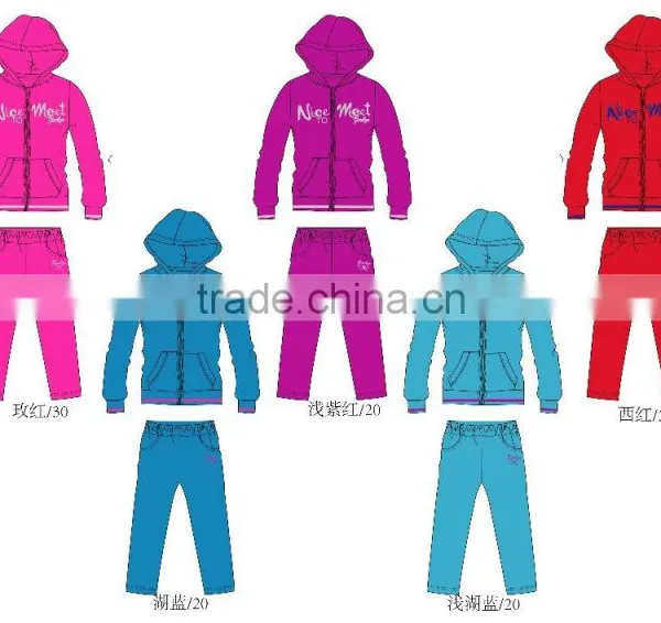 Cheap Girl's Knit Set Sports Wear Wholesale Lot photo-2