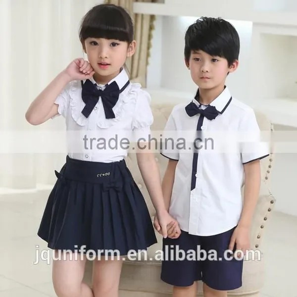 2016 Latest Dress Designs Unisex School Uniforms Children Wholesale, School Uniforms Colours photo-4