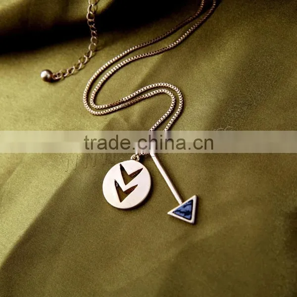 Beautiful Zinc Alloy Sweater Chain Necklace Long Chain Pendant 1108493 photo-4