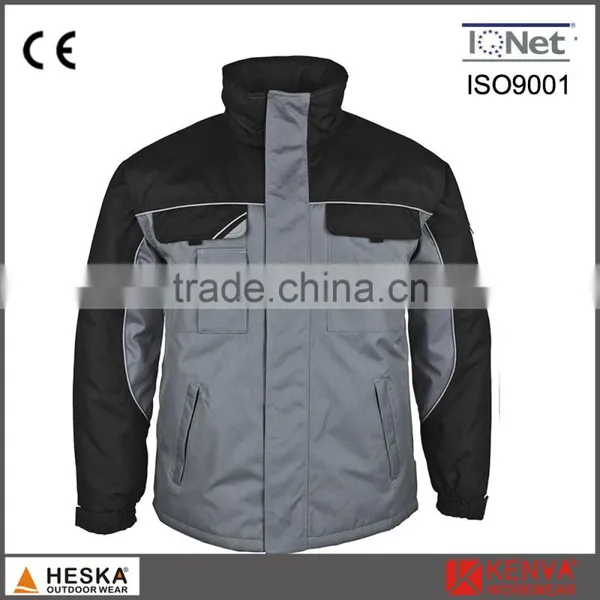 EN343 Custom Work Wear Mens Waterproof Winter Parka Jacket With Seam Tape photo-3