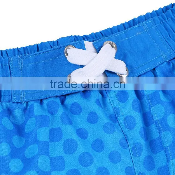 High Quality Customed Drawstring Waisted Bright Color Printing Boys Swimming Shorts photo-3
