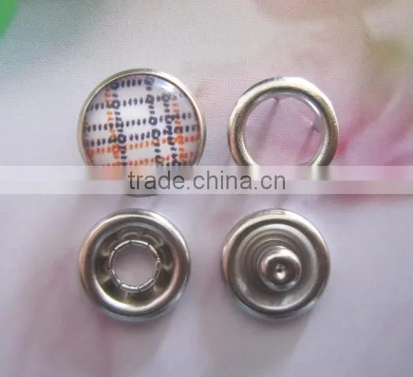 High Quality PaPa Baby Clothing Brass 4 Part Ring Prong Snap Fastener photo-6