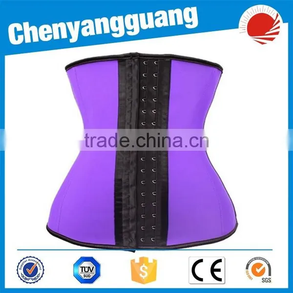 CYG-Latex Waist Trainer&Cincher Plus Size Sexy Corset photo-3