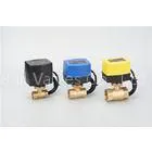 Chrome-Plated Brass DN25 Motorized Ball Valve For HVAC Hot Water System