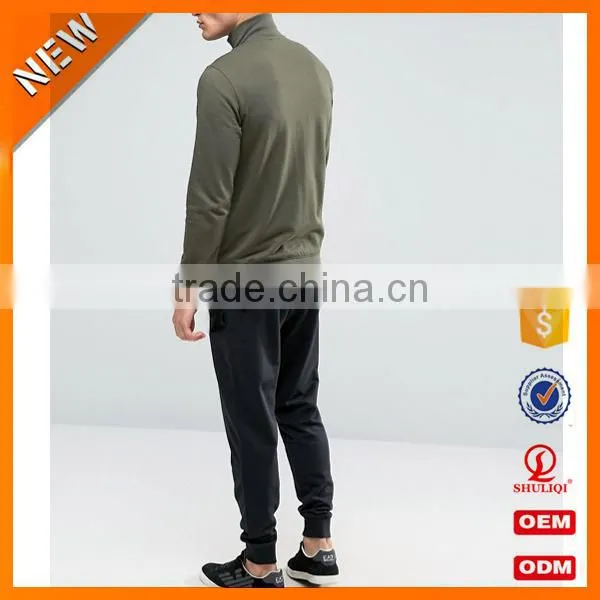 New 2016 China Wholesale Designer Sports 100% Cotton Mens Tracksuit/cotton Plain Tracksuit Wholesale H-2153 photo-2