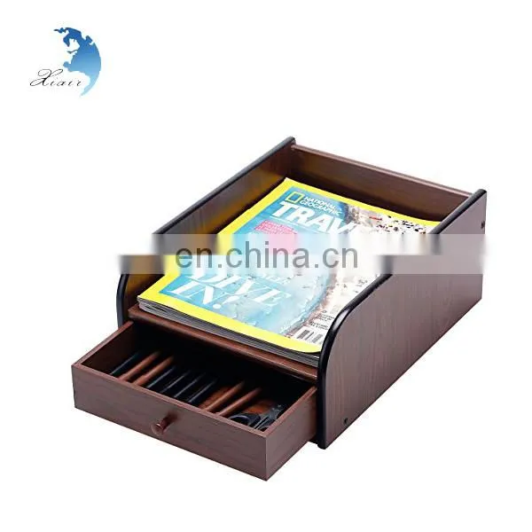 China Best New Products 3 Tier Wood Tray For A4 Paper photo-3