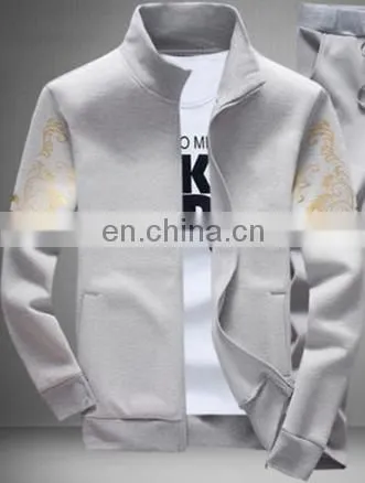 2017 New High Quality 100% Cotton Stand Collar Fashion Casual Men's Fleece Jacket photo-3