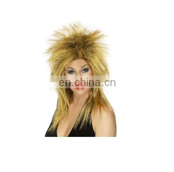 Halloween Carnival Party Tina Turner Wig for Adults photo-3