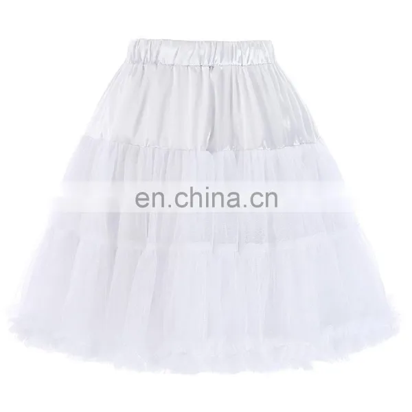 Belle Poque Luxury 3-Layers Soft Tulle Netting Red Crinoline Petticoat Underskirt for Retro Vintage Dresses BP000226-2 photo-2