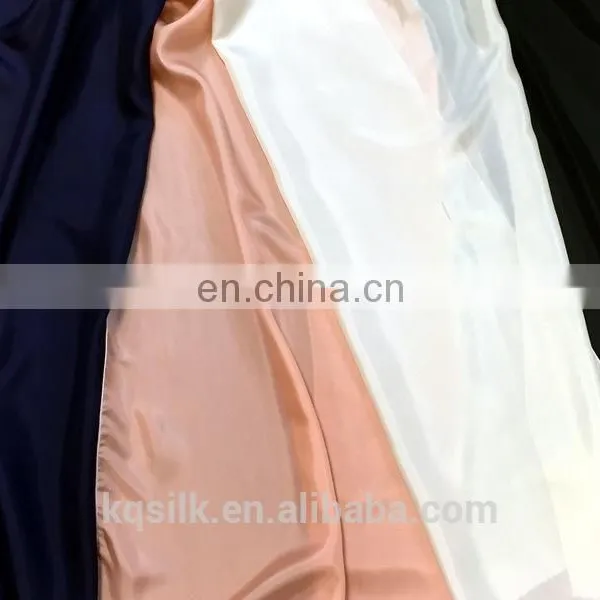 Plain Dyed Solid Color 8mm/12mm/14mm Silk Habotai Fabric photo-3