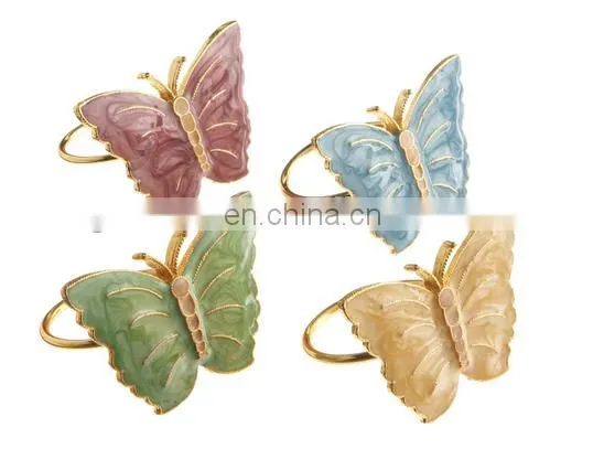 Butterfly Meadow Napkin Rings, Set of 4, Multi