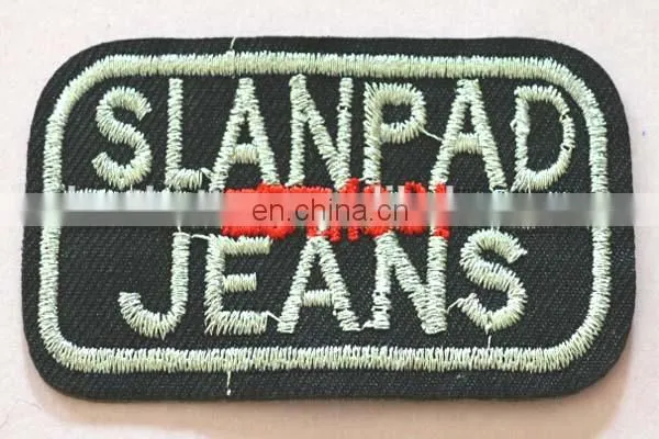 Felt Fabric Ground Embroidery Woven Label