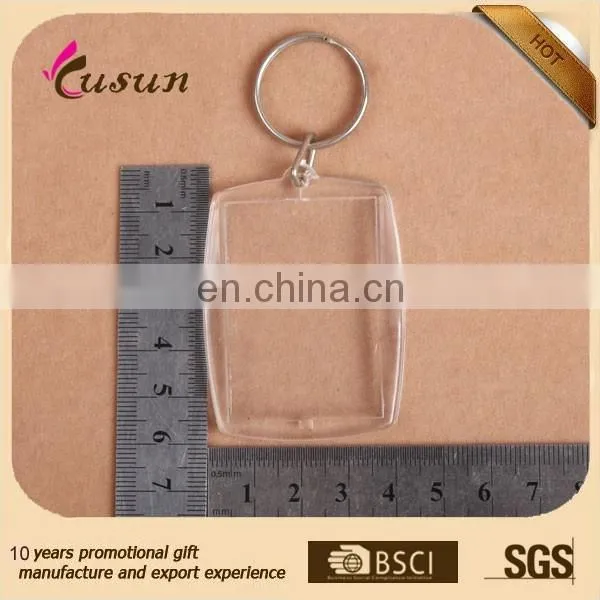 High Quality Souvenir Blank Plastic Acrylic Photo Keychain Keyring photo-4