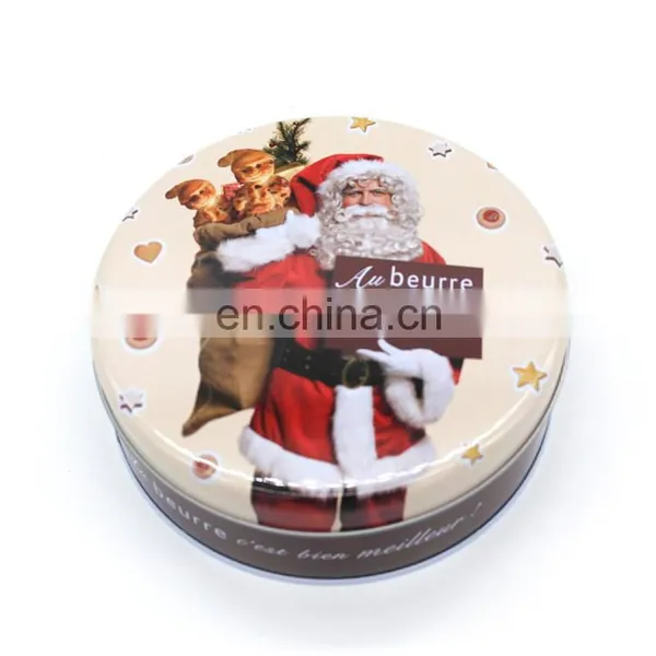 Santa Claus Printed Christmas Gift Card Packaging Metal Box photo-5