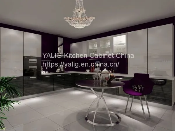 YALIG Polymer PETG Kitchen Cabinet
