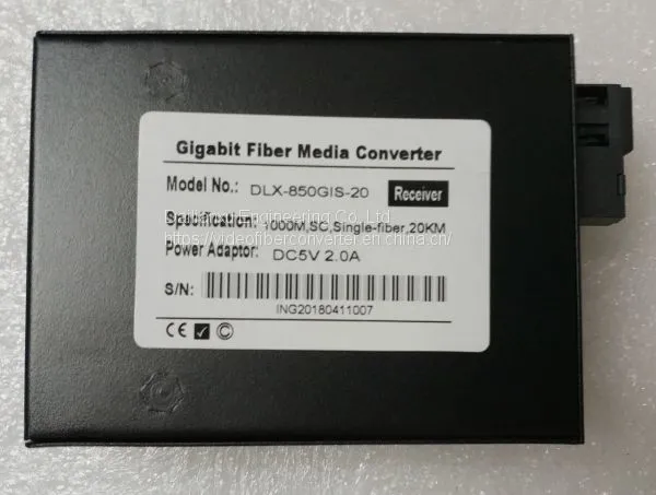 HD IP Camera to Fiber Converter Gigabit Ethernet Fiber Optic Transmitter and Receiver Single Port Fiber Media Converter photo-4