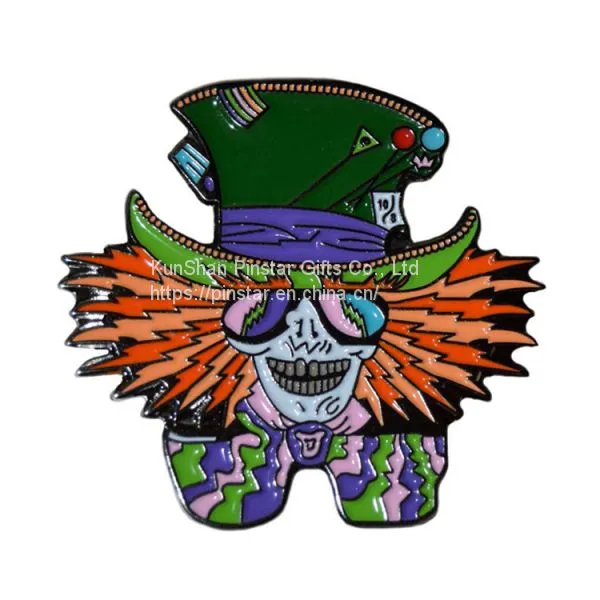 Mad Hatter Hippie Weed Festival Накладной эмальевый значок на лафель