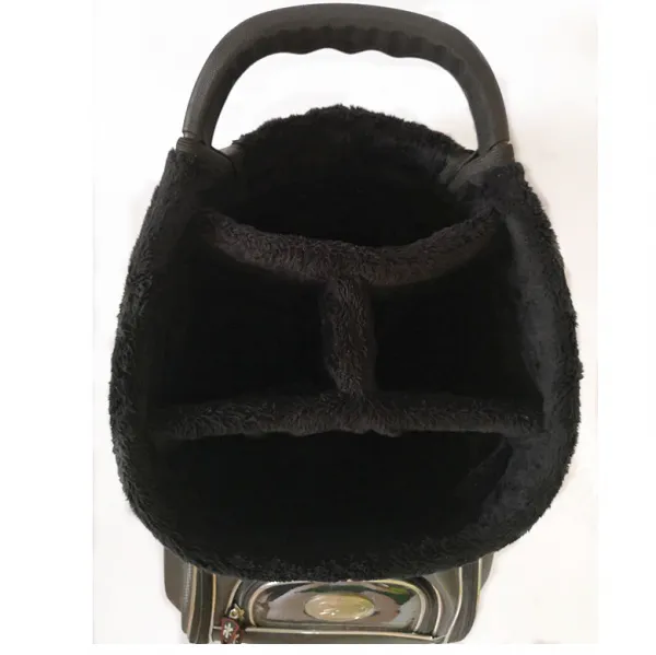 Black High End Enamal Leather Golf Club Bag photo-5