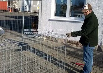 Pvc Coated Metal Gabion Baskets / Gabion Stone Cages Long Life Span
