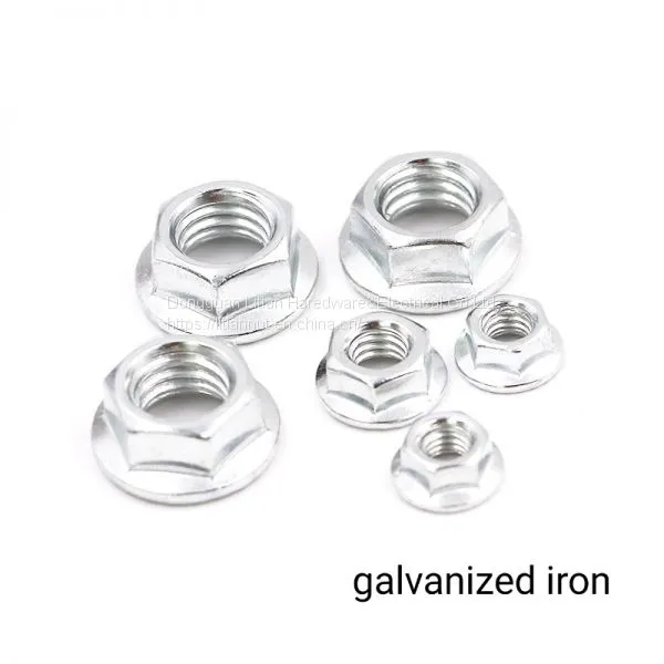 Hot Sale Carbon Steel DIN6923 m7 m8 Flange Nut for Machine photo-3