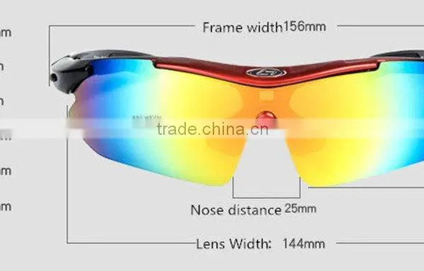 Polarized Sports Sunglasses With 5 Set Interchangeable Lenses for Biking Fishing Running Driving Golf Baseball photo-4