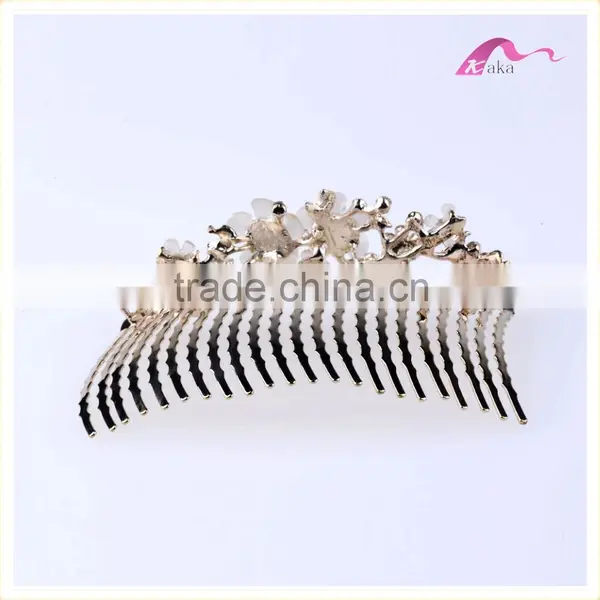Luxury Designs Trendy Wedding Headwear Crystal Flower Hair Combs Clips For Women Bridal Hair Ornament photo-2